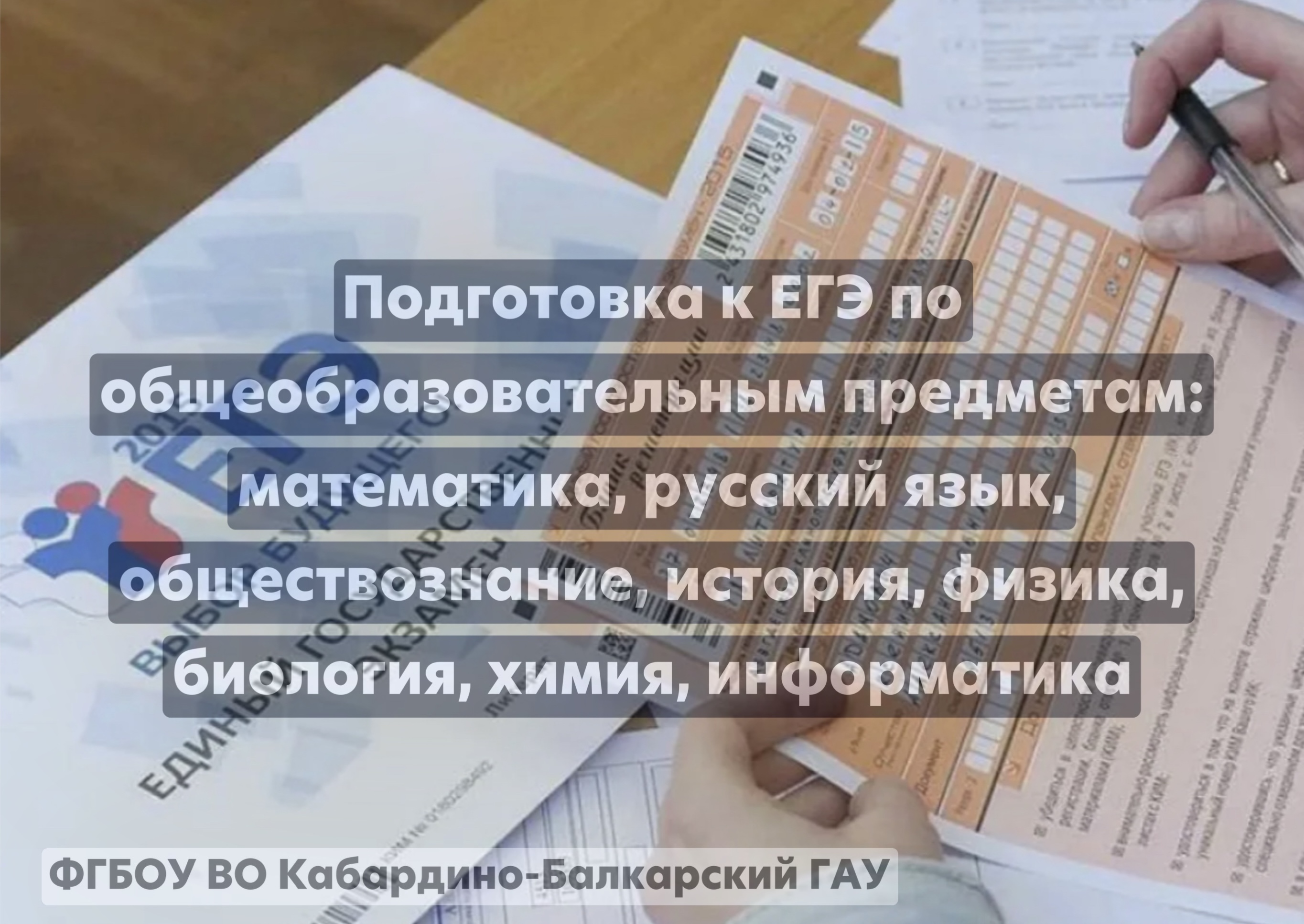 Подготовка к ЕГЭ по общеобразовательным предметам: математика, русский язык, обществознание, история, физика, биология, химия, информатика