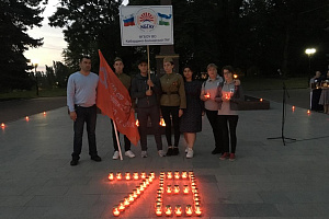 Студенты Кабардино-Балкарского ГАУ приняли участие в добровольческой гражданско-патриотической акции «Свеча памяти»