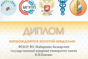 Альберт Барагунов награждён золотой медалью конкурса научных разработок выставки «РосБиоТех-2019»