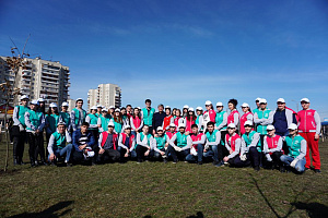 Волонтёры Кабардино-Балкарского ГАУ приняли участие в акции «Посади дерево!»