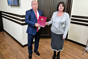 Награждение на заседании Учёного совета