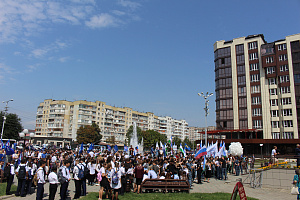 Студенты и преподаватели Кабардино-Балкарского ГАУ во главе с ректором Асланом Апажевым выразили свою гражданскую позицию, выступив против терроризма
